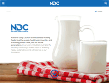 Tablet Screenshot of nationaldairycouncil.org